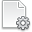 Page White Gear Icon 32x32 png