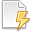 Page White Lightning Icon 32x32 png