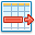 Table Row Delete Icon 32x32 png