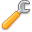 Wrench Orange Icon 32x32 png