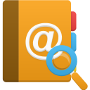 Address Book Search Icon 128x128 png