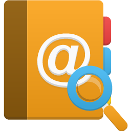 Address Book Search Icon 256x256 png