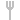 Fork Silver Icon 20x20 png