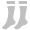Socks Silver Icon 30x30 png