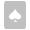 Spades Card Silver Icon 30x30 png