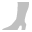 High Boot Silver Icon 32x32 png