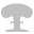Nuclear Explosion Silver Icon 32x32 png