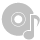 Music Disk Silver Icon 40x40 png