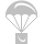 Parachute Silver Icon 40x40 png