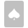 Spades Card Silver Icon 40x40 png