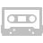 Cassette Silver Icon 48x48 png