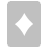 Diamonds Card Silver Icon