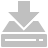 Drive Download Silver Icon