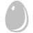 Egg Silver Icon