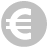 Euro Coin Silver Icon