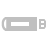 Flash Drive Silver Icon