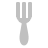 Fork Silver Icon