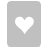 Hearts Card Silver Icon