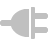 Plug Silver Icon