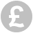 Pound Coin Silver Icon