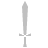 Sword Silver Icon