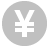 Yen Coin Silver Icon