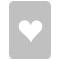 Hearts Card Silver Icon 60x60 png