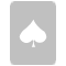 Spades Card Silver Icon 60x60 png