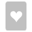Hearts Card Silver Icon