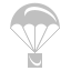Parachute Silver Icon