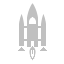 Space Shuttle Silver Icon