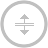 Cursor H Split Silver Icon