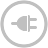 Plug Silver Icon