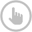 Pointing Silver Icon 48x48 png