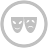 Theater Symbol Silver Icon