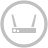 Wi-Fi Router Silver Icon