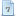 Blue Document Number 7 Icon 16x16 png