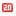 Notification Counter 20 Icon 16x16 png