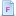 Blue Document Attribute F Icon