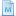 Blue Document Attribute M Icon 16x16 png