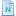 Blue Document Attribute N Icon