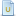 Blue Document Attribute U Icon 16x16 png