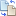 Blue Document Convert Icon