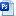 Blue Document Photoshop Icon