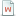 Document Attribute W Icon