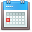 Calendar Blue Icon 32x32 png