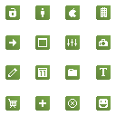 Green Bitcons Icons