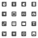 Grey Bitcons Icons