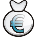 Euro Money Bag Icon