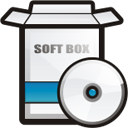 Opened Blue Soft Box Icon 128x128 png